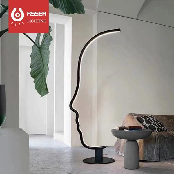 floor lamps rsser modern nordic art face led corner lamp for living room designer bedroom study el lobby standing light 
floor lamps rsser modern nordic art face led corner lamp for living room designer bedroom study el lobby standing light