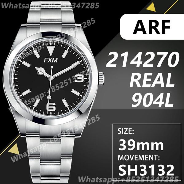 wristwatches men's automatic mechanical watch explorer i 214270 39mm arf 1:1 edition 904l ss case and bracelet sh3132, Slivery;brown
wristwatches men's automatic mechanical watch explorer i 214270 39mm arf 1:1 edition 904l ss case and bracelet sh3132, Slivery;brown