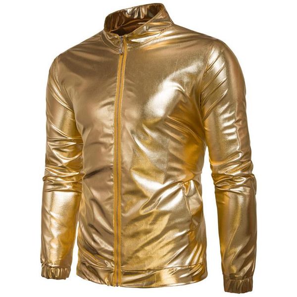 men's jackets europe and america nightclub fashion bright jacket autumn stand collar thin men coats waterproof, Black;brown
men's jackets europe and america nightclub fashion bright jacket autumn stand collar thin men coats waterproof, Black;brown