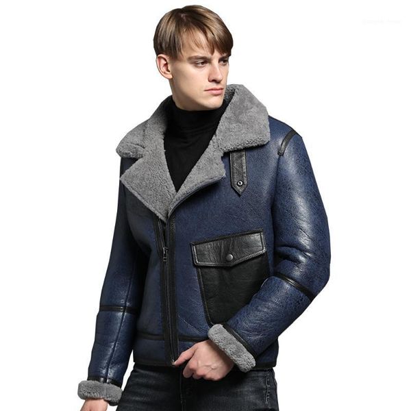 sheep genuine shearling jacket young man real skin coat male winter blue men fur gentlemen casual overcoat men's leather & faux, Black
sheep genuine shearling jacket young man real skin coat male winter blue men fur gentlemen casual overcoat men's leather & faux, Black