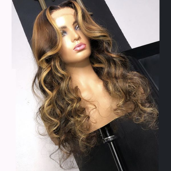 highlight human hair wigs body wave lace front wig peruvian hair remy 13x6 ombre honey blonde and brown highlight wig, Black;brown
highlight human hair wigs body wave lace front wig peruvian hair remy 13x6 ombre honey blonde and brown highlight wig, Black;brown