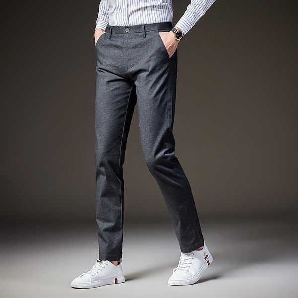 men's suits & blazers 2021 dress trousers for men business office regular fit gray straight suit pants mens korea style clothes summer, White;black
men's suits & blazers 2021 dress trousers for men business office regular fit gray straight suit pants mens korea style clothes summer, White;black