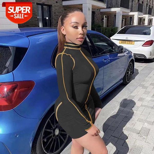 hirigin active wear women autumn turtleneck long sleeve bodycon midi mini dress sports classic pencil dresses #ql54, Black;gray
hirigin active wear women autumn turtleneck long sleeve bodycon midi mini dress sports classic pencil dresses #ql54, Black;gray
