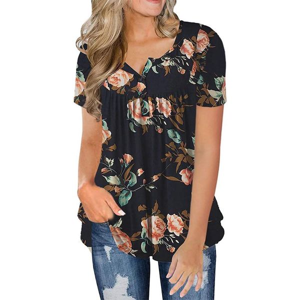women's blouses & shirts plus size graphic print blouse women 2021 summer short sleeve t-shirt for bohemian style crop shirt blusas, White
women's blouses & shirts plus size graphic print blouse women 2021 summer short sleeve t-shirt for bohemian style crop shirt blusas, White