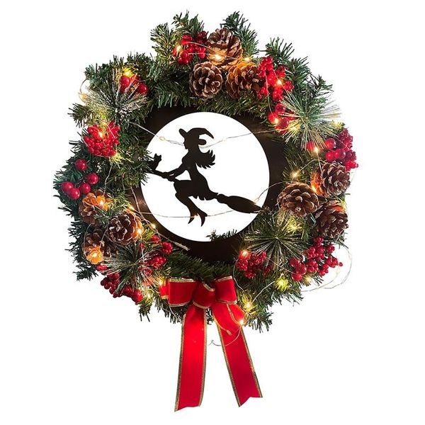 decorative flowers & wreaths lighted christmas scene wreath decoration glowing the witch rides in middle of garland happy halloween
decorative flowers & wreaths lighted christmas scene wreath decoration glowing the witch rides in middle of garland happy halloween