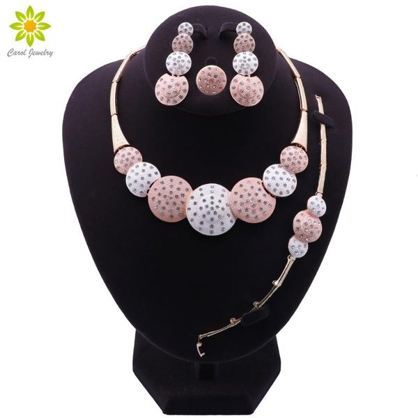 earrings & necklace african jewelry sets crystal colorful bracelet ring women round design set wedding bridal, Silver
earrings & necklace african jewelry sets crystal colorful bracelet ring women round design set wedding bridal, Silver