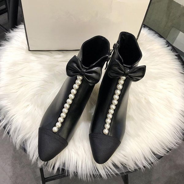 boots pointed toe ankle ladies butterfly-knot women shoes pearls patchwork botas femininas fashion zipper zapatos mujer, Black
boots pointed toe ankle ladies butterfly-knot women shoes pearls patchwork botas femininas fashion zipper zapatos mujer, Black