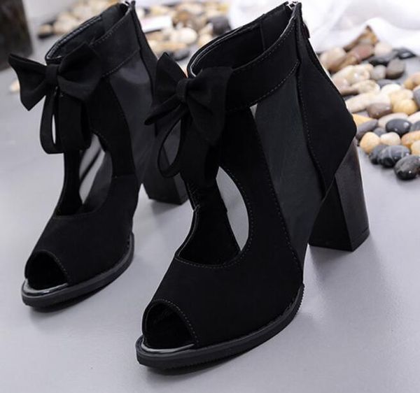 dress shoes fish mouth thick heel sandal women's shoe bowknot high-heeled spring/summer 2021 gauze all go with, Black
dress shoes fish mouth thick heel sandal women's shoe bowknot high-heeled spring/summer 2021 gauze all go with, Black