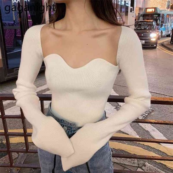 women knitted sweater solid thick autumn winter bottom pullover fashion office lady club sweaters outwear 210601, White
women knitted sweater solid thick autumn winter bottom pullover fashion office lady club sweaters outwear 210601, White
