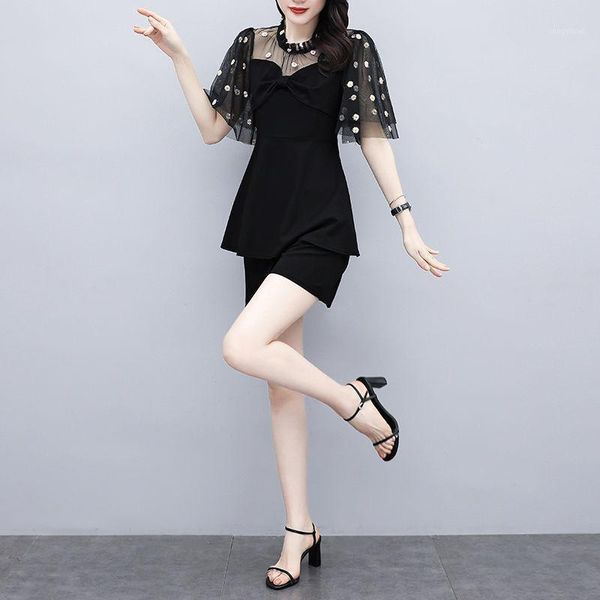 women's tracksuits women 2021 summer fashion two-piece suits female o-neck patchwork pullover high waist thin loose shorts sets q114, Gray
women's tracksuits women 2021 summer fashion two-piece suits female o-neck patchwork pullover high waist thin loose shorts sets q114, Gray