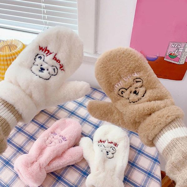 five fingers gloves korean full women winter warm cartoon bear plush mittens girls birthday gifts, Blue;gray
five fingers gloves korean full women winter warm cartoon bear plush mittens girls birthday gifts, Blue;gray