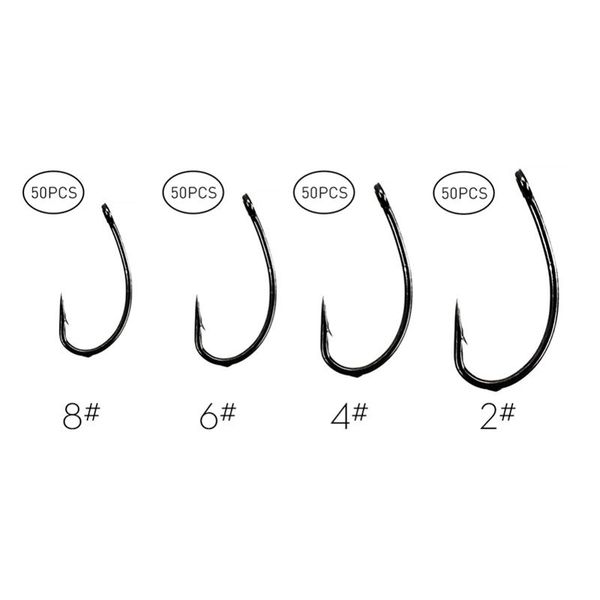 50pcs sea offset hook 2# 4# 6# 8# fishing single barbed hook carp snap steel fishing bait hooks set with box
50pcs sea offset hook 2# 4# 6# 8# fishing single barbed hook carp snap steel fishing bait hooks set with box