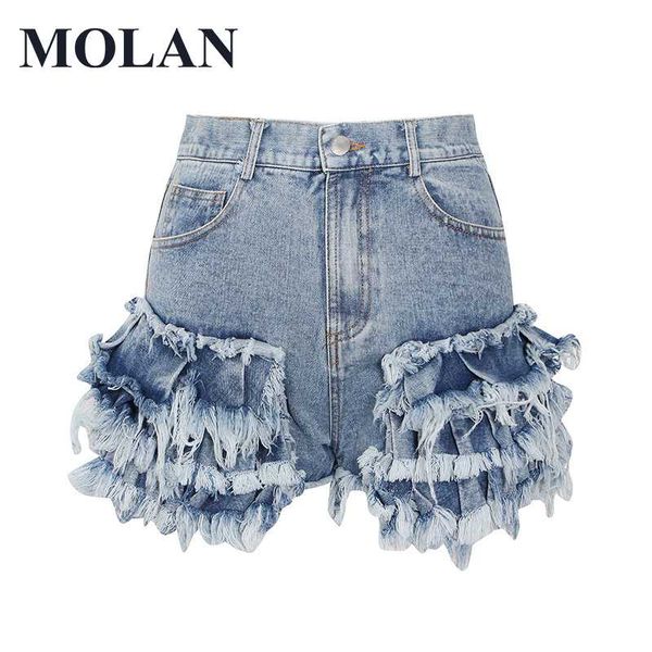 women's shorts molan women high waist jean patchwork ruffles pockets streetwear ladies blue short pants female fashion summer, White;black
women's shorts molan women high waist jean patchwork ruffles pockets streetwear ladies blue short pants female fashion summer, White;black