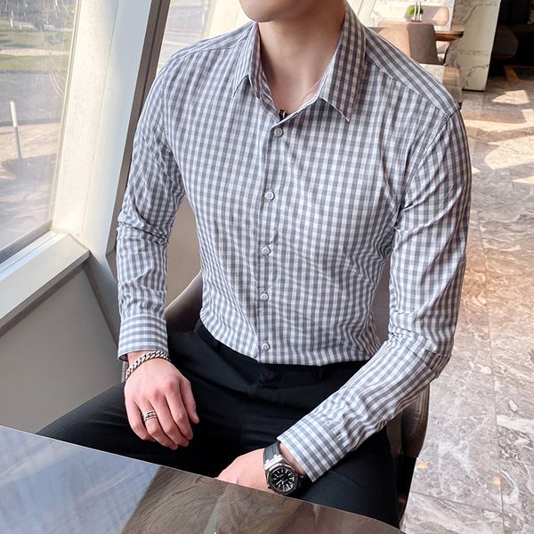 2021 new casual sleeve long plaid of men thin social adjustment streetwear formal business clothes dressed as homme shirt a1o2, White;black
2021 new casual sleeve long plaid of men thin social adjustment streetwear formal business clothes dressed as homme shirt a1o2, White;black