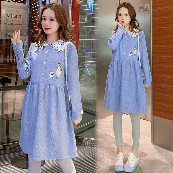 maternity dresses 7611# clothes spring autumn long sleeve easy matching mid-long dress for pregnant women mom, White
maternity dresses 7611# clothes spring autumn long sleeve easy matching mid-long dress for pregnant women mom, White