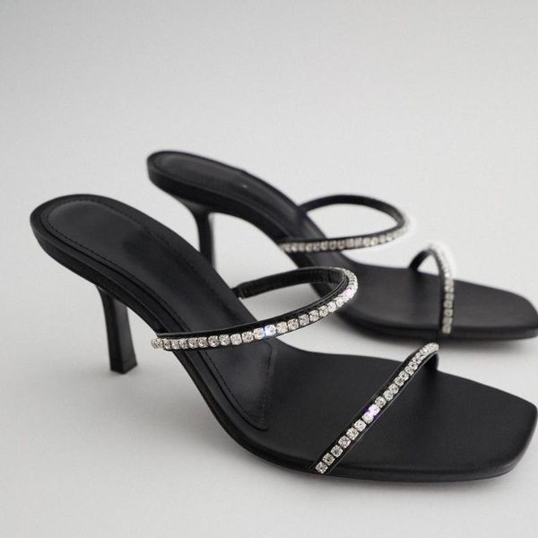sandals 2021 summer square toe rhinestone accessories high heel women stiletto, Black
sandals 2021 summer square toe rhinestone accessories high heel women stiletto, Black