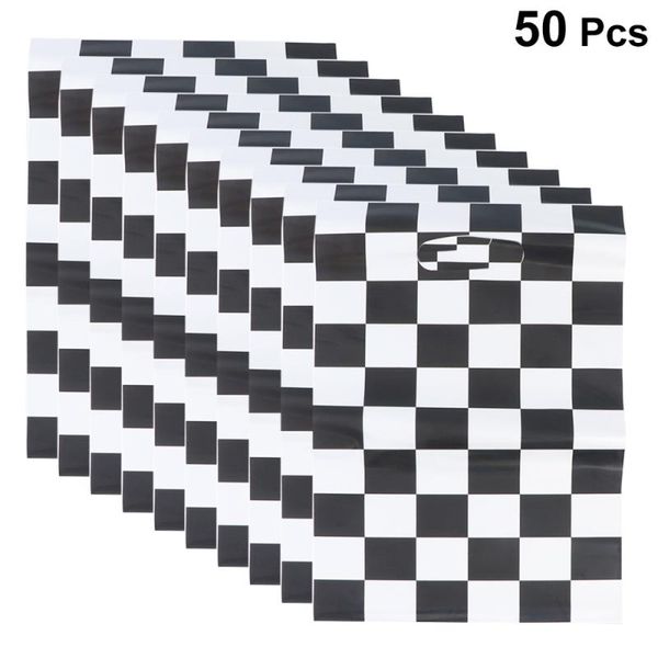 50pcs racing car theme gift pouch black and white checkered printing packing tote bags gift wrapping supplies for birthday party
50pcs racing car theme gift pouch black and white checkered printing packing tote bags gift wrapping supplies for birthday party