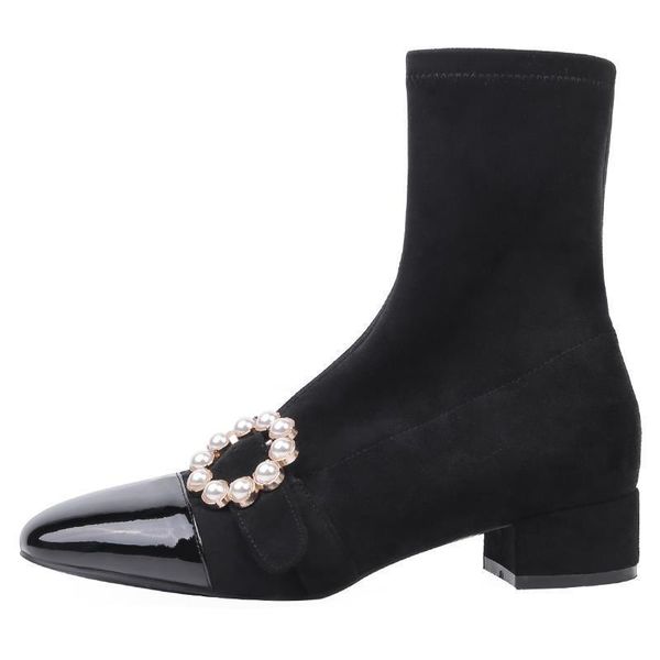 boots stretch women ankle autumn winter comfortable heeled office lady shoes high heels sock 34-42, Black
boots stretch women ankle autumn winter comfortable heeled office lady shoes high heels sock 34-42, Black