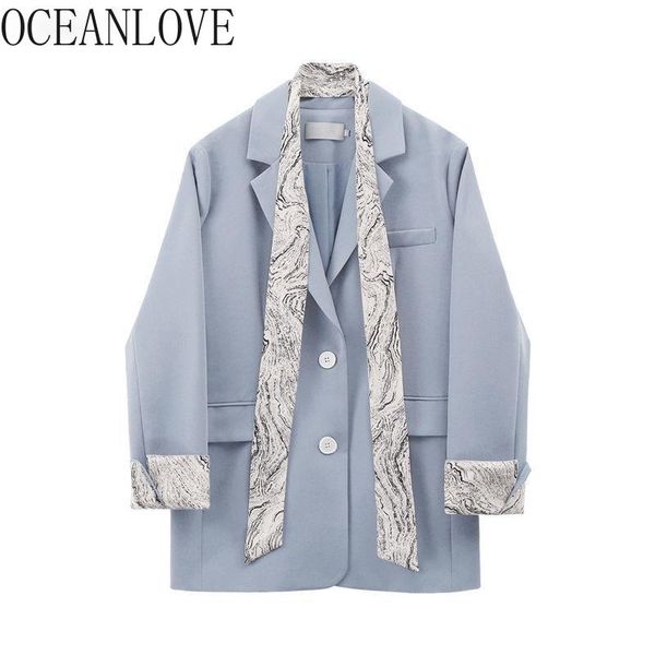 women's suits & blazers oceanlove ribbons 2021 spring blazer women office ladies vintage notched mujer chaqueta patchwork fashion femme, White;black
women's suits & blazers oceanlove ribbons 2021 spring blazer women office ladies vintage notched mujer chaqueta patchwork fashion femme, White;black