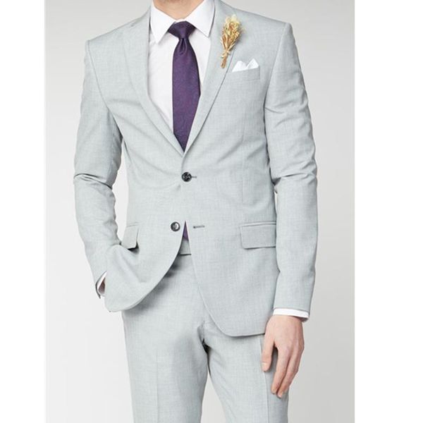men's suits & blazers tailor made fashion light grey men slim fit groom tuxedo for wedding dinner party clothing (jacket+pants), White;black
men's suits & blazers tailor made fashion light grey men slim fit groom tuxedo for wedding dinner party clothing (jacket+pants), White;black