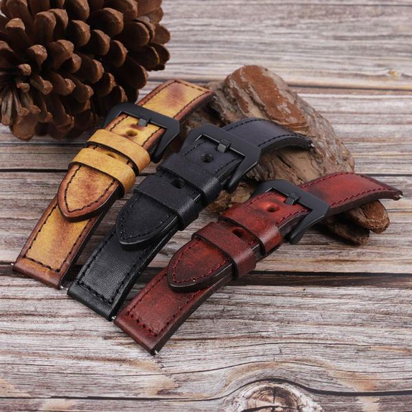 watch bands cowhide strap vintage genuine leather 20mm 22mm 24mm black red women men fashion band belt with buckle, Black;brown
watch bands cowhide strap vintage genuine leather 20mm 22mm 24mm black red women men fashion band belt with buckle, Black;brown