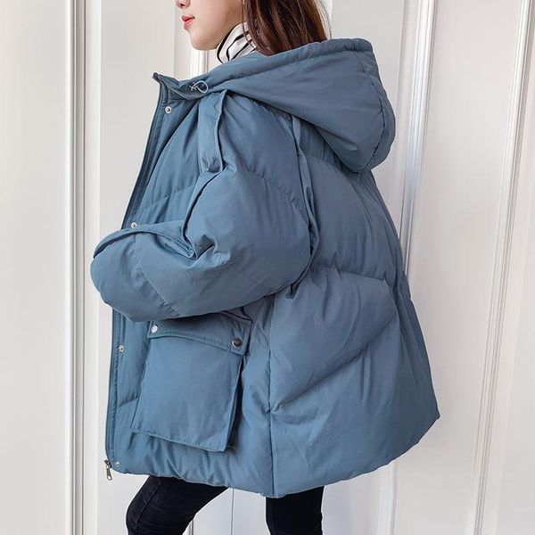 women's down & parkas 2021 winter jacket women female hooded thick loose casual warm coat, Black
women's down & parkas 2021 winter jacket women female hooded thick loose casual warm coat, Black