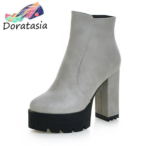 boots brand chic big size 42 square high heels skidproof platform leisure ankle booties shoes women, Black
boots brand chic big size 42 square high heels skidproof platform leisure ankle booties shoes women, Black