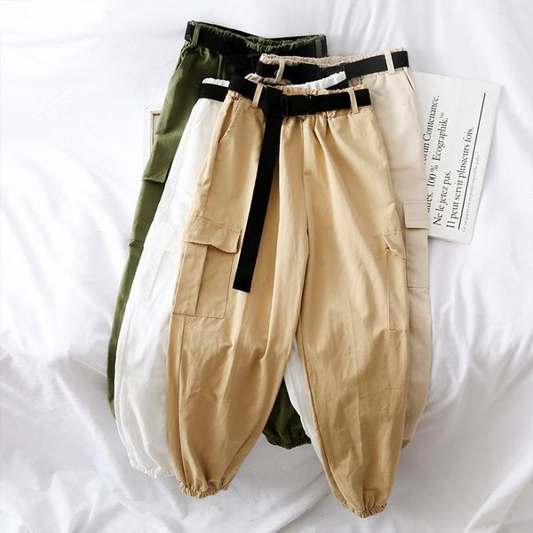women's pants & capris safari style pocket women summer high waist harem ankle length solid female quality, Black;white
women's pants & capris safari style pocket women summer high waist harem ankle length solid female quality, Black;white