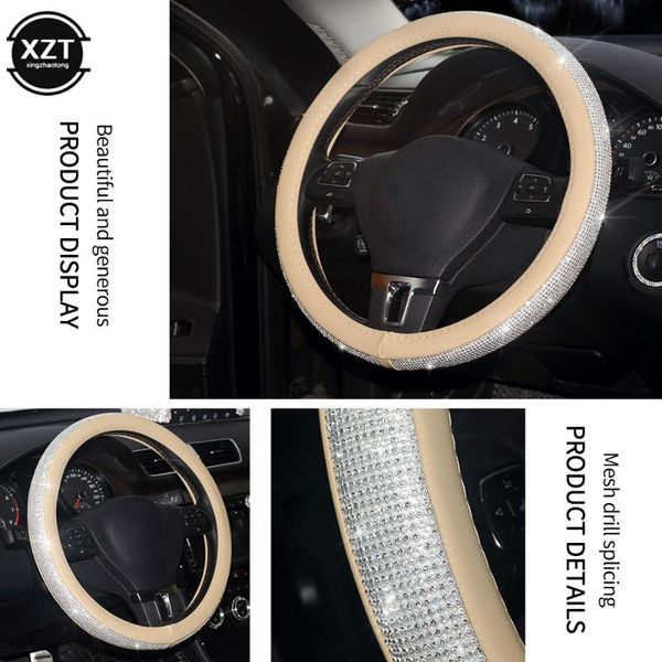 steering wheel covers rhinestones crystal car cover pu leather bling steering-wheel auto accessories case styling
steering wheel covers rhinestones crystal car cover pu leather bling steering-wheel auto accessories case styling