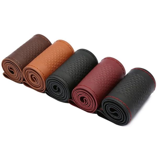 steering wheel covers braid on the leather embossed cover four seasons universal car non-slip wear-resistant
steering wheel covers braid on the leather embossed cover four seasons universal car non-slip wear-resistant