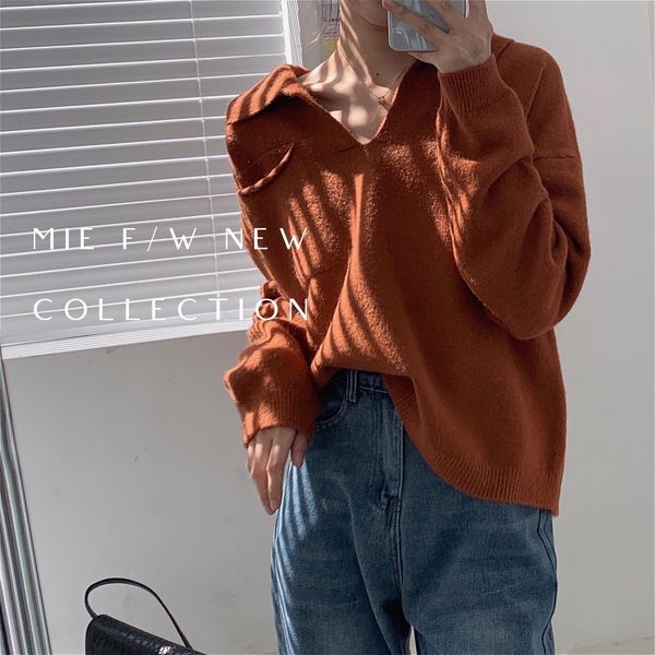 2021 new sweater women autumn winter long sleeve turn down collar korean vintage jersey mujer elegant pull femme rids, White;black
2021 new sweater women autumn winter long sleeve turn down collar korean vintage jersey mujer elegant pull femme rids, White;black