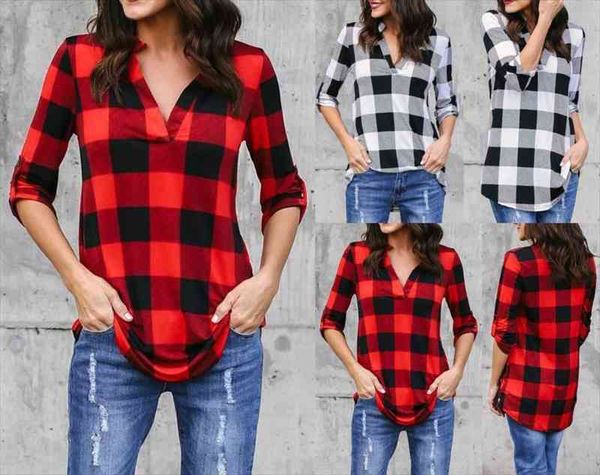 blouse womens blouses plaid printed for woman loose plus size female shirt womens clothing femme blusas, White
blouse womens blouses plaid printed for woman loose plus size female shirt womens clothing femme blusas, White