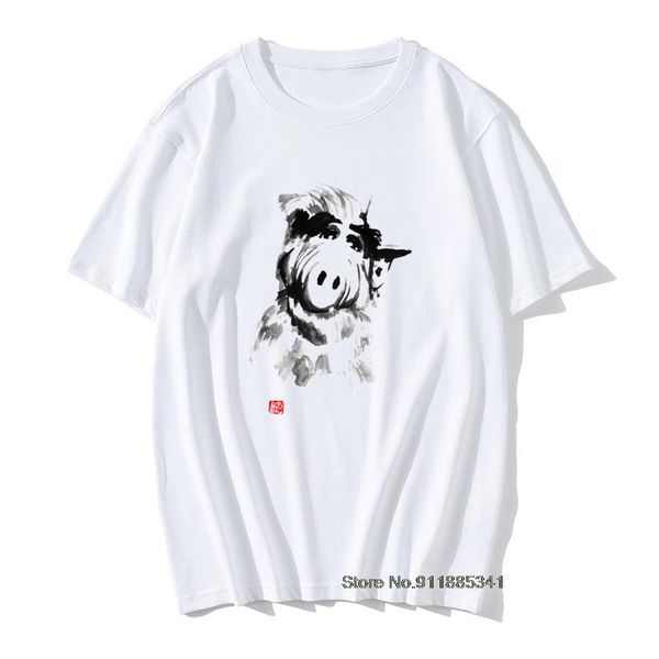 

men's t-shirts t shirt alf alien life form melmac awesome artwork retro tshirt for male graphic & tees vintage camiseta, White;black