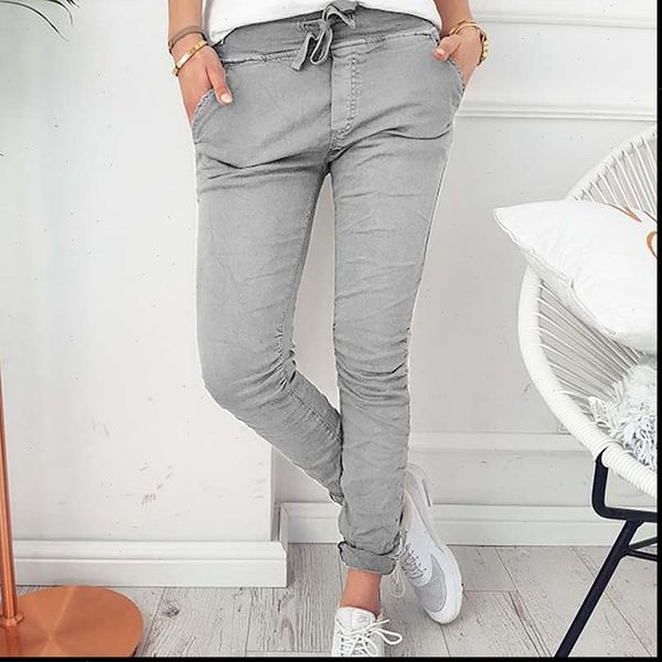 trousers european and american women pants fashion casual slim tight stretch sweatpants, Black;white
trousers european and american women pants fashion casual slim tight stretch sweatpants, Black;white