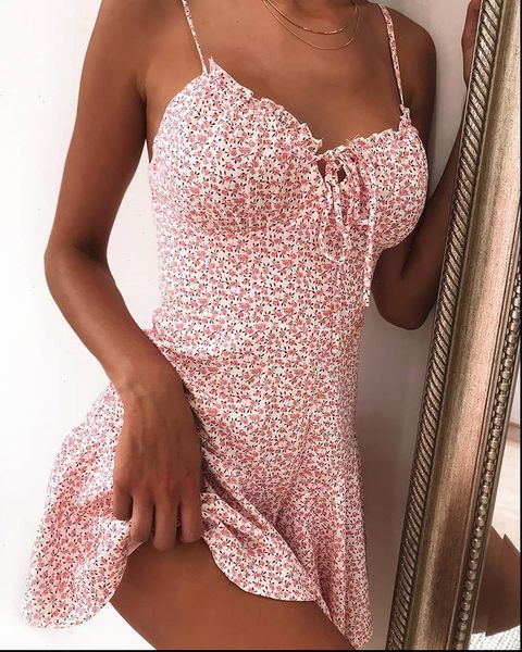 summer new v neck elegant floral print tie front mini dress fashion women spaghetti strap floral print dress casual, Black;gray
summer new v neck elegant floral print tie front mini dress fashion women spaghetti strap floral print dress casual, Black;gray