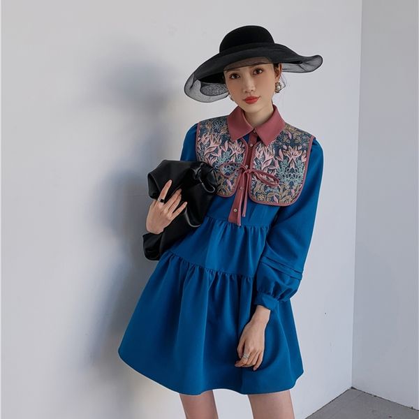 casual dresses 2021 fashion blue vintage mini women lantern sleeve collar a line ladies long designer clothing p86m, Black;gray
casual dresses 2021 fashion blue vintage mini women lantern sleeve collar a line ladies long designer clothing p86m, Black;gray