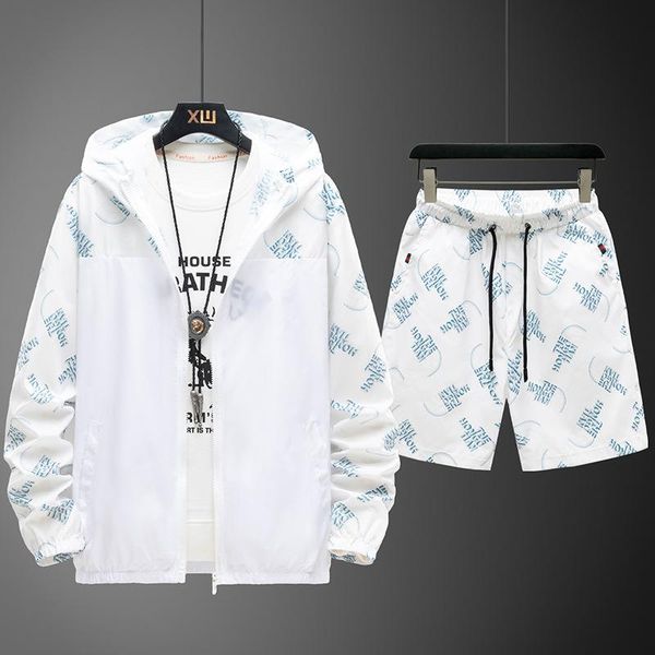 men's tracksuits summer loose thin suit long sleeves a pair of sports and leisure two sets boys' shorts fishing sunscreen clothing, Gray
men's tracksuits summer loose thin suit long sleeves a pair of sports and leisure two sets boys' shorts fishing sunscreen clothing, Gray