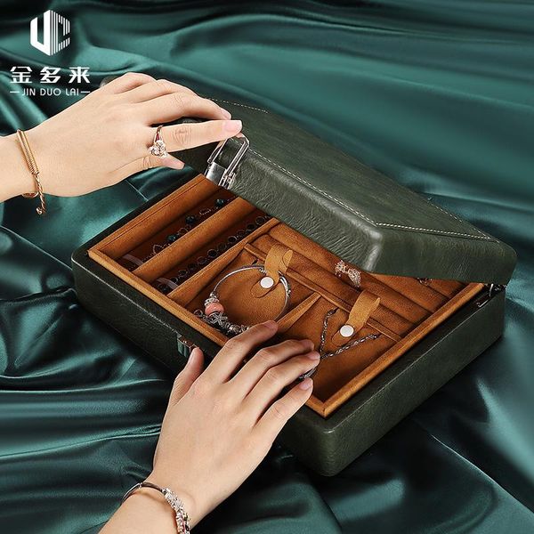 jewelry pouches, bags leather double layer box storage organizer case ring luxury vintage for girl birthday gift, Pink;blue
jewelry pouches, bags leather double layer box storage organizer case ring luxury vintage for girl birthday gift, Pink;blue