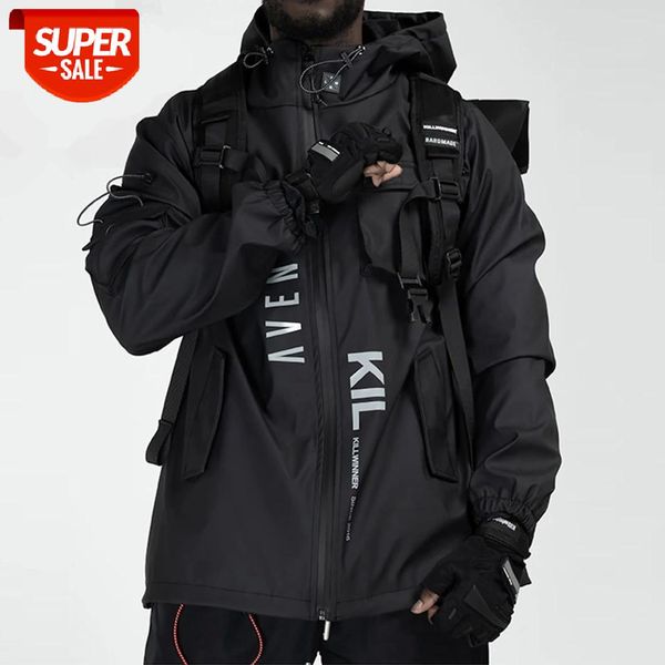Men Cargo Jacket Windbreaker Dark Style Multi Pockets Letter Print Streetwear Hip Hop Tactical Coat Techwear Jacket 2020 Winter #LQ7Q, Black;brown
Men Cargo Jacket Windbreaker Dark Style Multi Pockets Letter Print Streetwear Hip Hop Tactical Coat Techwear Jacket 2020 Winter #LQ7Q, Black;brown