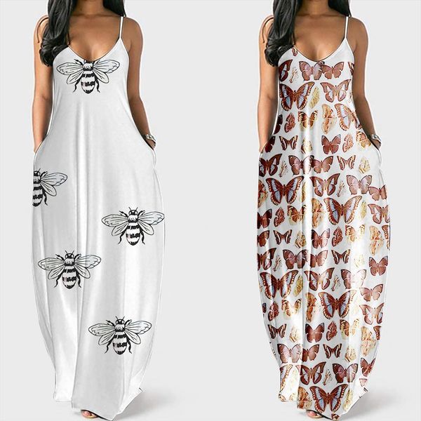fashion large size print womens dresses deep v sling long skirt casual dress vestido de mujer summer, Black;gray
fashion large size print womens dresses deep v sling long skirt casual dress vestido de mujer summer, Black;gray