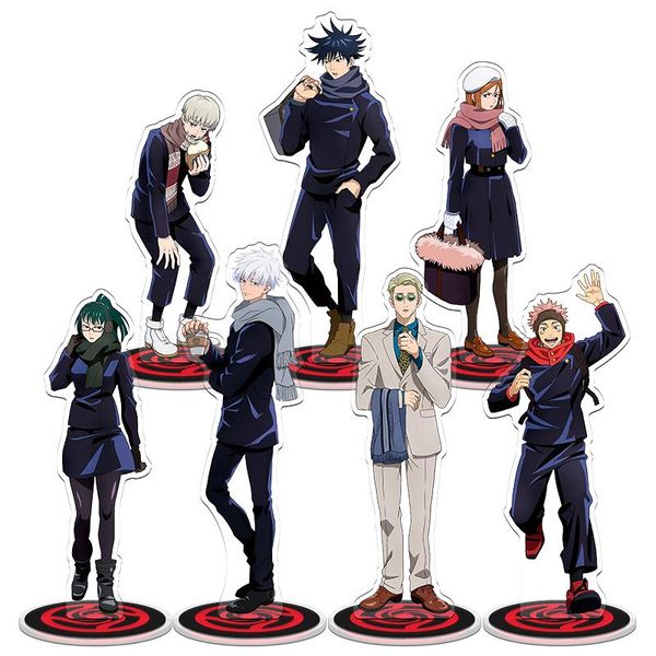 keychains anime jujutsu kaisen acrylic stand display model winter theme gojo satoru toge inumaki plate desk decor toy cosplay gift, Silver
keychains anime jujutsu kaisen acrylic stand display model winter theme gojo satoru toge inumaki plate desk decor toy cosplay gift, Silver