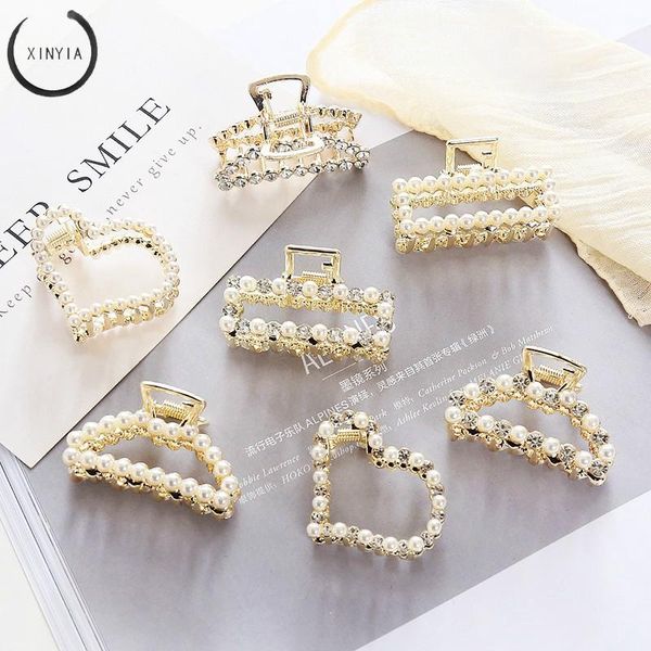 hair clips & barrettes korean side clip pearl hairpin rhinestone sweet lovely, Golden;silver 
hair clips & barrettes korean side clip pearl hairpin rhinestone sweet lovely, Golden;silver