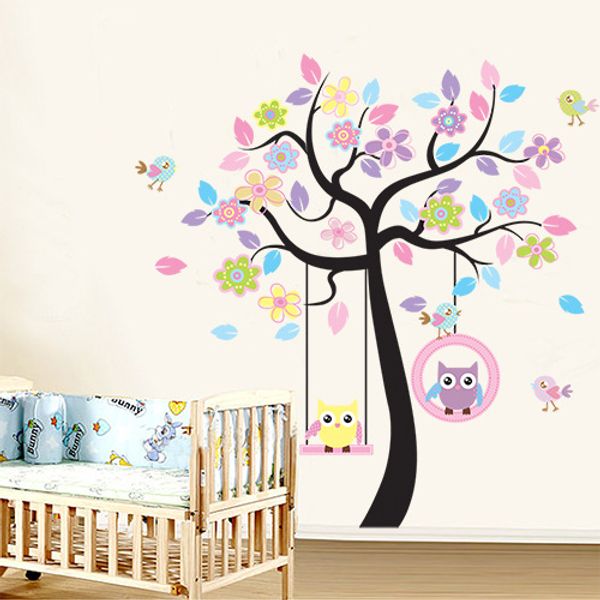 creative cartoon cute owl flower tree stickers children's room bedroom kindergarten decoration wall
creative cartoon cute owl flower tree stickers children's room bedroom kindergarten decoration wall