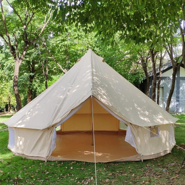 tents and shelters large camping tent bell-shaped outdoor wedding camp rain, mildew fire