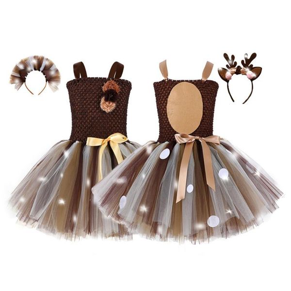 girl's dresses brown deer tutu dress with led lights costume for girls kids birthday party children cosplay animal up clothes, Red;yellow
girl's dresses brown deer tutu dress with led lights costume for girls kids birthday party children cosplay animal up clothes, Red;yellow