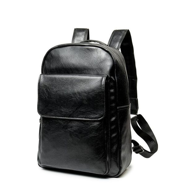 backpack casual men school bags for teenage boy brand leather backbag women solid black bag pack large capacity travel back
backpack casual men school bags for teenage boy brand leather backbag women solid black bag pack large capacity travel back
