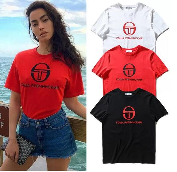 high street t shirts russian letters printed short sleeve tees for men and women ins designer tshirts streetwears, White;black
high street t shirts russian letters printed short sleeve tees for men and women ins designer tshirts streetwears, White;black