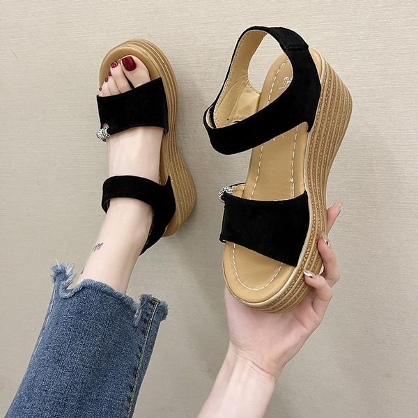 sandals summer fashion casual open toe beach platforms high heel shoes 2021 wedges for women zapatillas mujer, Black
sandals summer fashion casual open toe beach platforms high heel shoes 2021 wedges for women zapatillas mujer, Black
