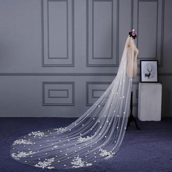 bridal veils bride shallow ivory tulle 3 meters veu de noiva long wedding accessories lace veil, Black
bridal veils bride shallow ivory tulle 3 meters veu de noiva long wedding accessories lace veil, Black