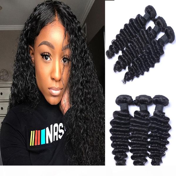 brazilian deep wave curl 100% unprocessed human virgin hair weaves remy human hair extensions human hair weaves dyeable 3 bundles, Black
brazilian deep wave curl 100% unprocessed human virgin hair weaves remy human hair extensions human hair weaves dyeable 3 bundles, Black